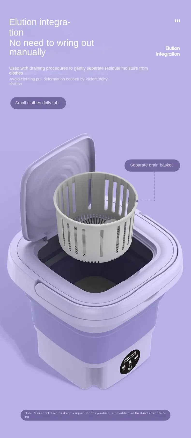 Portable Mini Washing Machine - Image 3