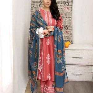 MIX TRENDING DESIGNS 3 Pcs Unstitched Embroidered Suit