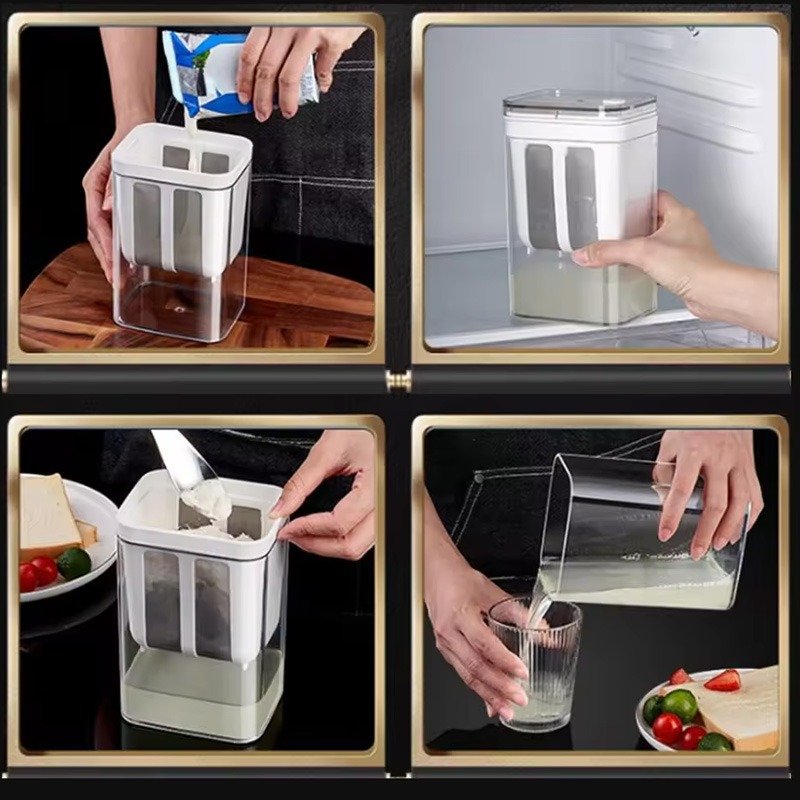 Yogurt Filter in Use