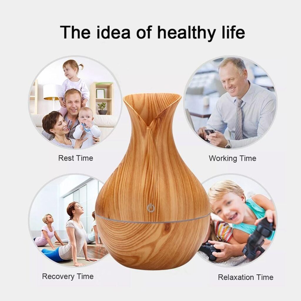 Mini Ultrasonic Aromatherapy Diffuser – Cool Mist Air Humidifier & Aroma Diffuser