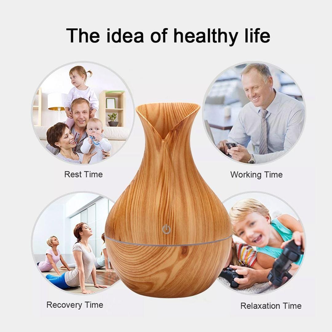 Mini Ultrasonic Aromatherapy Diffuser – Cool Mist Air Humidifier & Aroma Diffuser