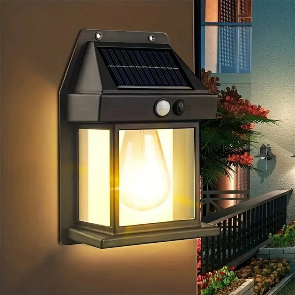 Solar charge motion sensor waterproof wall lamp 888