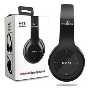 P47 Wireless High Quality Bluetooth Foldable Headset With Microphone FOR All cell phones and laptop